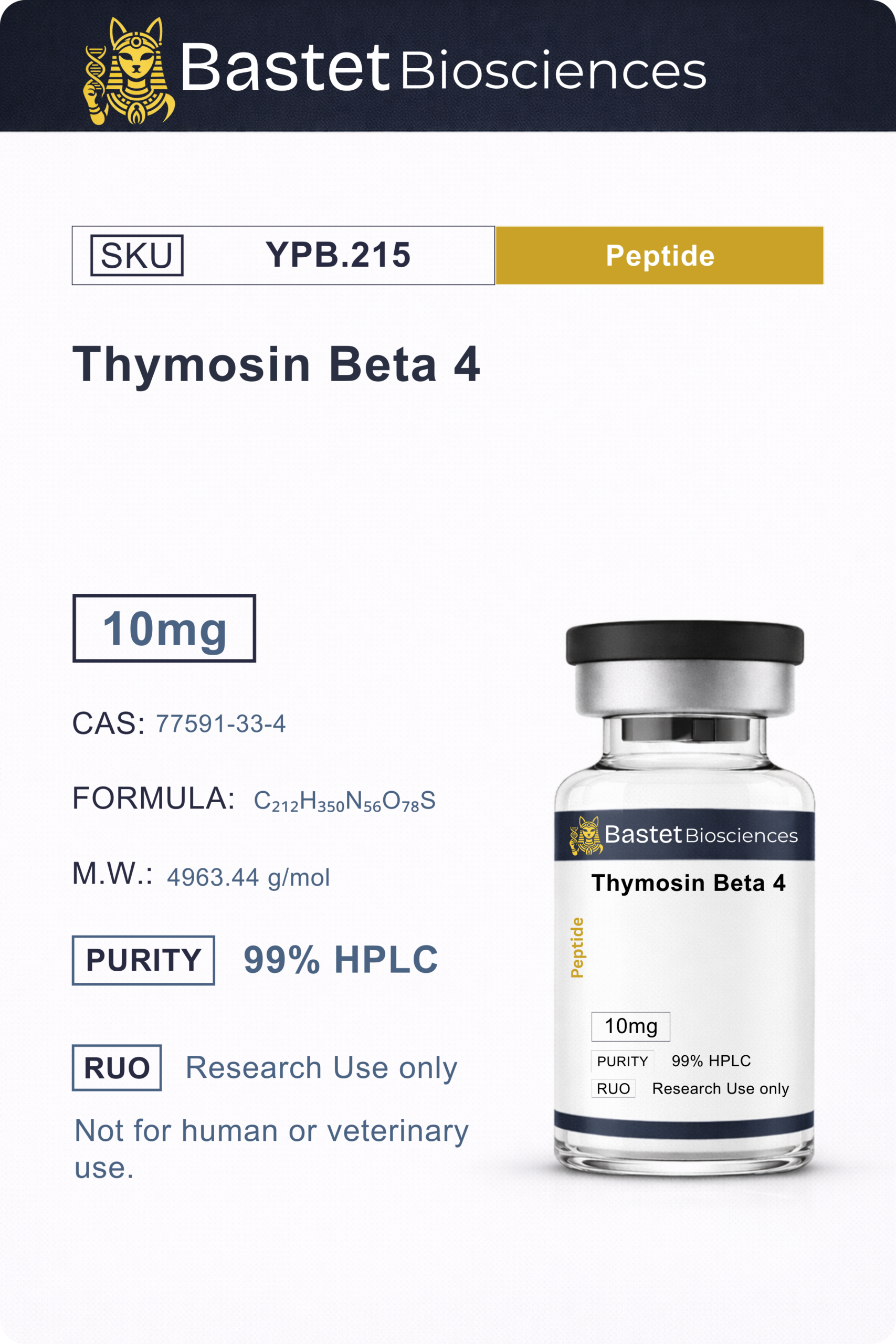 Thymosin Beta 4 (10mg)