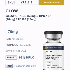GLOW GHK-Cu (50mg) / BPC-157 (10mg) / TB500 (10mg)