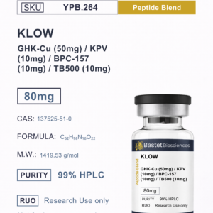 KLOW - GHK-Cu (50mg) / KPV (10mg) / BPC-157 (10mg) / TB500 (10mg)